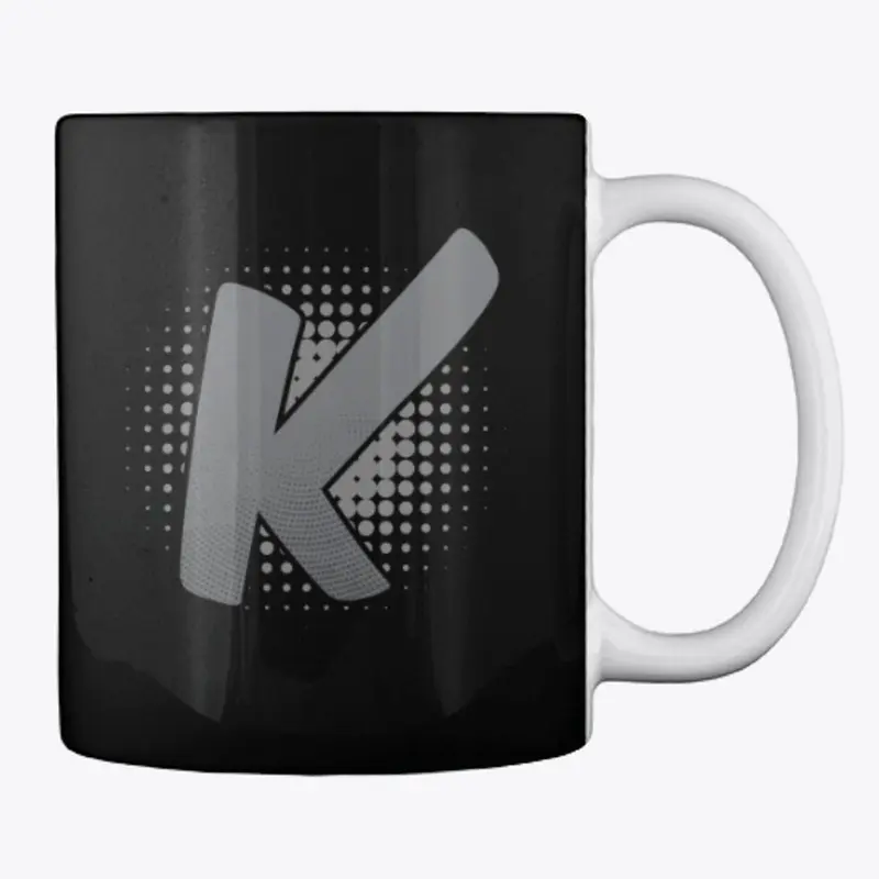 Kymber Monochrome Monogram Coffee Mug